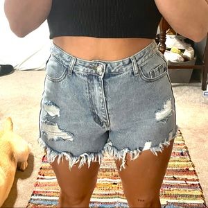SHEIN ripped shorts